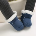thumbnail image 6 of Otqutp Baby Boots 0-1 Years Old Baby Boys Girls Cotton Shoes Warm Baby Shoes Plus Velvet Boots Soft Sole Baby Shoes Toddler Shoes, 6 of 9