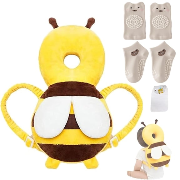 Mochila protectora para la cabeza del bebé MINOCHI Yellow Bee