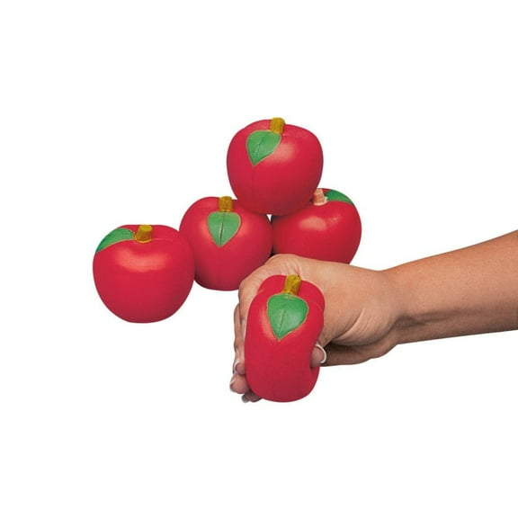 Apple Shaped Stress Toys - Party Favors - 12 Pieces