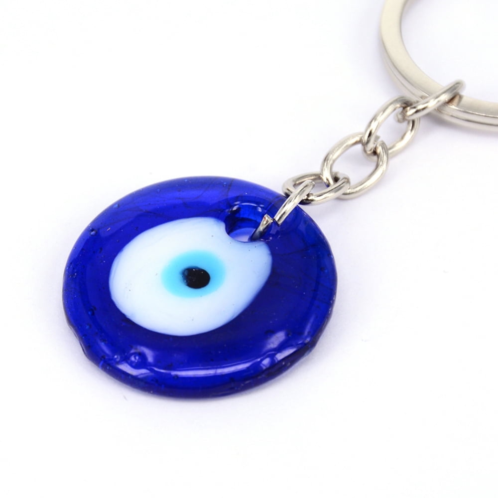 20pcs Keychain with Lampwork & Alloy Split Key Rings Royal Blue 83mm : 30.5x5.5mm Ring: 30x2.5mm Packing bag: 17.6x5.8x0.55cm.