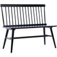 Duhome Entryway Bench, Black Dining Bench with Spindle Back Farmhouse