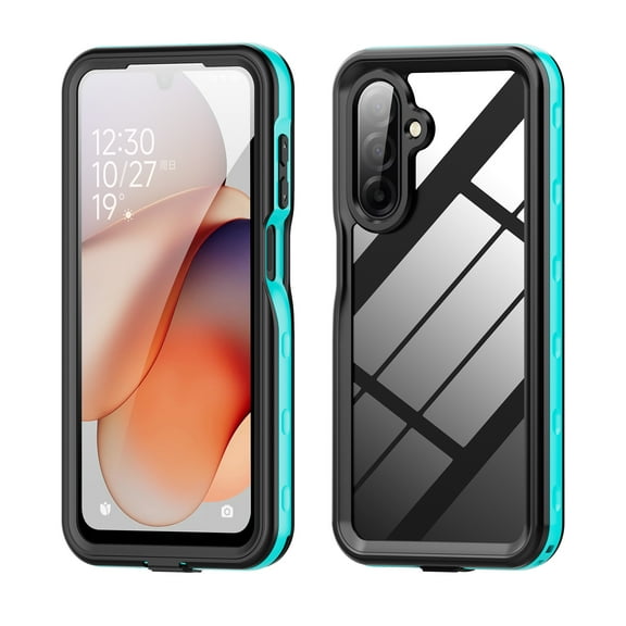ELEHOLD Waterproof Rugged Case for Samsung Galaxy A17 5G,IP68 Underwater Built-in Screen Protector Full-Body Shockproof Dustproof Waterproof Case,Grassblue