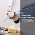 thumbnail image 2 of Advancent Dispensador de crema batida de aluminio de 250ml, batidor de crema de cocina, herramientas de postre con boquillas cuentagotas Herramientas y accesorios para hornear blanco Advancent HA008727-01, 2 of 6
