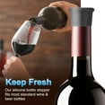 thumbnail image 4 of Uxcell Silicone Wine Stoppers, Reusable Bottle Cover Wine Corks Bottle Caps Wine Saver Seal Keep Fresh for Beer Beverage Drink Black, 4 of 7