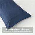 thumbnail image 4 of JML Brushed Microfiber Pillowcases King Set of 2, Soft and Cozy, Wrinkle, Fade, Stain Resistant,20"x 40",Navy, 4 of 5