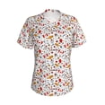 thumbnail image 2 of Uemuo Canada Day Printed Women's Classic V-Neck T-Shirt - Soft, Breathable, Moisture-Wicking, Perfect for Casual, Office, Travel, and Everyday Wear-Medium, 2 of 5