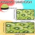 thumbnail image 2 of Fruit Kiwi Pattern Kitchen Mat Set of 2 Non-Slip Washable Kitchen Rugs Waterproof Comfort Standing Floor Mats for Kitchen Home Office Sink Laundry 17x29 Inch + 17x47 Inch, 2 of 6