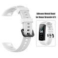 thumbnail image 1 of Correa de muñeca de silicona con hebilla de acero para Huawei Honor Band 5/4 (Blanco) Universal  Accesorios Electrónicos, 1 of 9