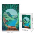 thumbnail image 6 of Marpieviii Puzzles for Adults 1000 Pieces Cave Home Decor Unique Wooden Jigsaw Puzzles for Adults B, 6 of 8