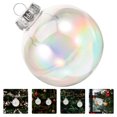 thumbnail image 4 of GOOHOCHY 10 Bolas Decorativas Navideñas Vacías y Rellenables para Árbol de Navidad, Ideales para Manualidades y Decoración DIY, 4 of 7