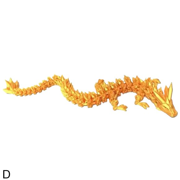 NEW 3D Printed Dragon Landscaping Ornaments Crafts Joints Movable Creative Hand-Made Decorative Toys