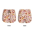 thumbnail image 5 of Lsque Fall 70s Groovy Hippie Printed Women's Running Shorts with Liner Pockets,Elastic Quick Dry Workout Athletic Gym Yoga Shorts,Womens High Waist Shorts-Medium, 5 of 9