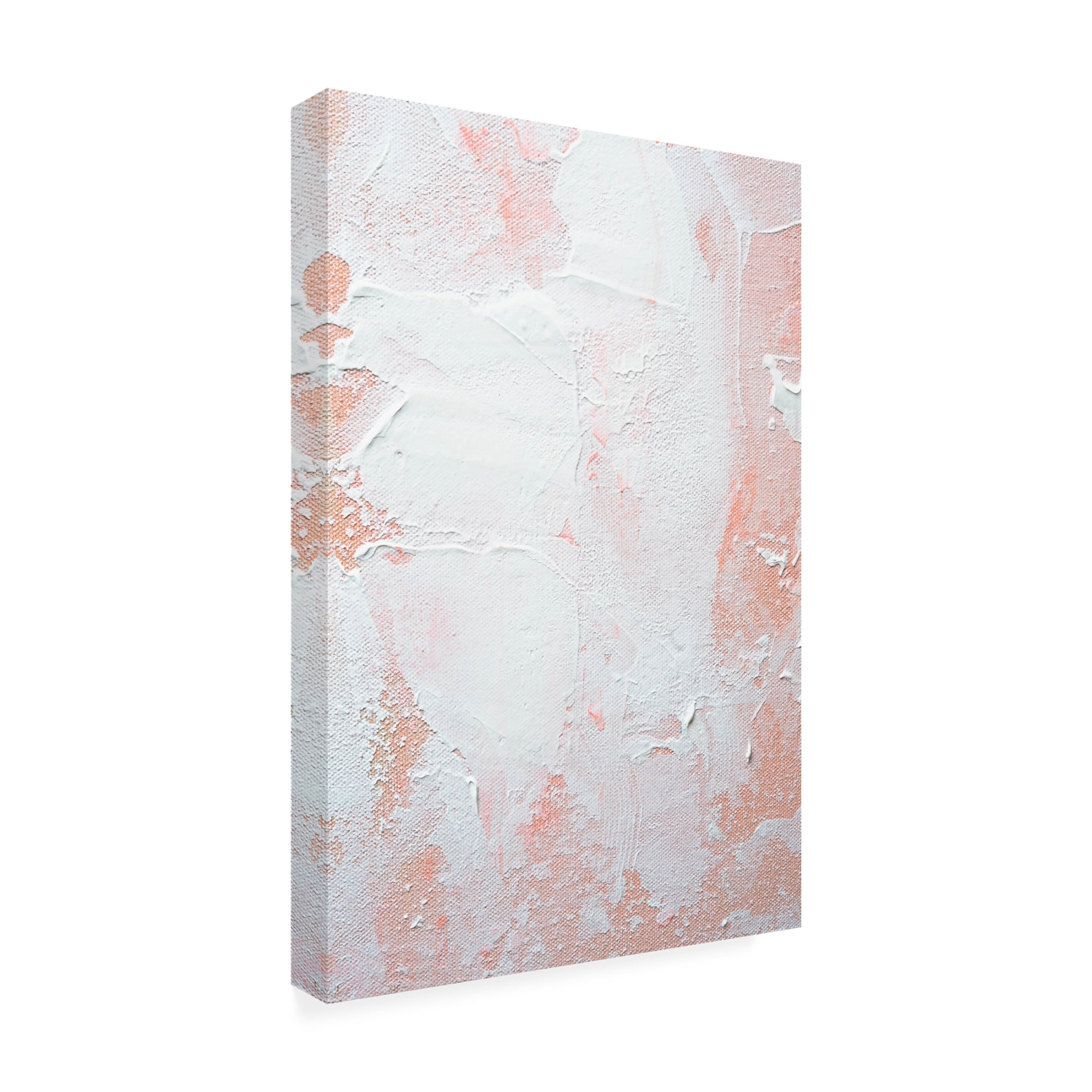 Trademark Fine Art uplusmestudio White on Orange Canvas Wall Art