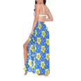 thumbnail image 3 of Women Sarong Wraps Soccer Star Footballs Swimsuit Beach Pareo Bikini Coverups Skirt M, 3 of 7