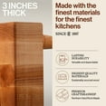 thumbnail image 3 of John Boos MC Series Square Wood Cutting Board with Feet, 12" x 12", Maple, 3 of 11