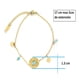 thumbnail image 5 of Pulsera de piedras color turquesa Horoz Acero Inoxidable Tono Dorado 17cm, 5 of 5
