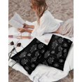 thumbnail image 5 of Waterproof Outdoor Throw Pillows with Inserts 12"x20" Set of 2,Black Dandelion Soft Decorative Pillowcases for Couch Bedroom,Spring Modern Minimalist Country Flower Pillow Covers for Sofa Living Room, 5 of 8