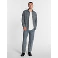 thumbnail image 2 of Kacey Lee Men's Workwear Striped Denim Shirt with Long Sleeves, Sizes S-2XL, 2 of 5