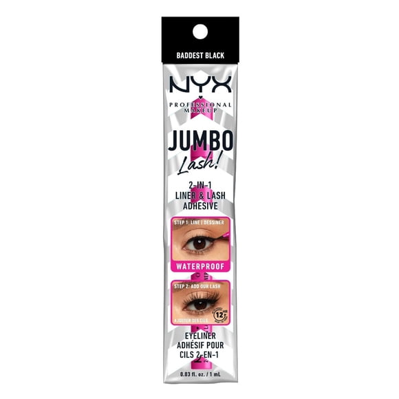 NYX PROFESSIONAL MAKEUP, Jumbo Lash!, Vegan False Lashes, Reusable - EGO-FLARE