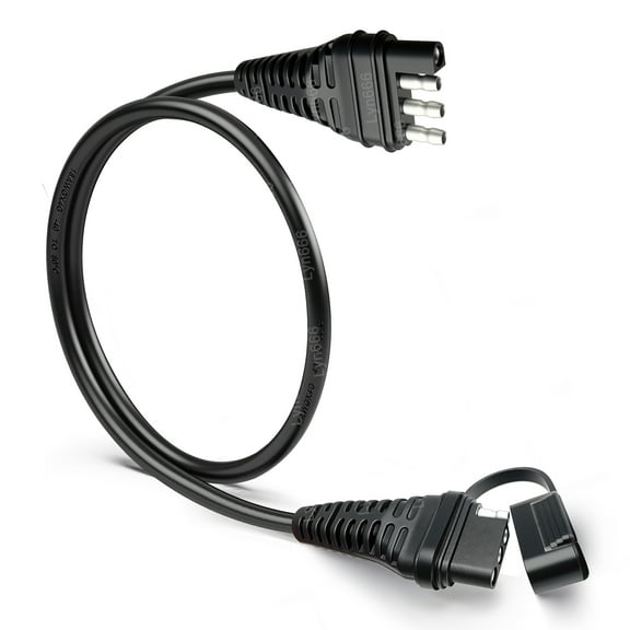 Lyn666 4-Pin Flat Trailer Extension Cable 28 inch, Heavy Duty 18AWG Pure Copper 4 Way Trailer Wiring Connector Harness Vehicle-Side Trailer-Side 4 Prong Trailer Light Plug