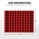 thumbnail image 2 of Fotbe Retro red and Black Houndstooth Alfombrilla de Secado para Cocina con Estampado, 18x24 Pulgadas, 2 of 7