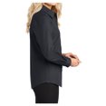 thumbnail image 3 of Womens Long Sleeve Easy Care Cotton/Polyester Shirt Classic Navy/ Light Stone 5XL, 3 of 6