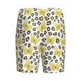thumbnail image 2 of Lsque Leopard And Butterfly Mens Sleep Pajama Shorts,Short Pajama Pants, Cotton Ultra-Soft Knit-Large, 2 of 9