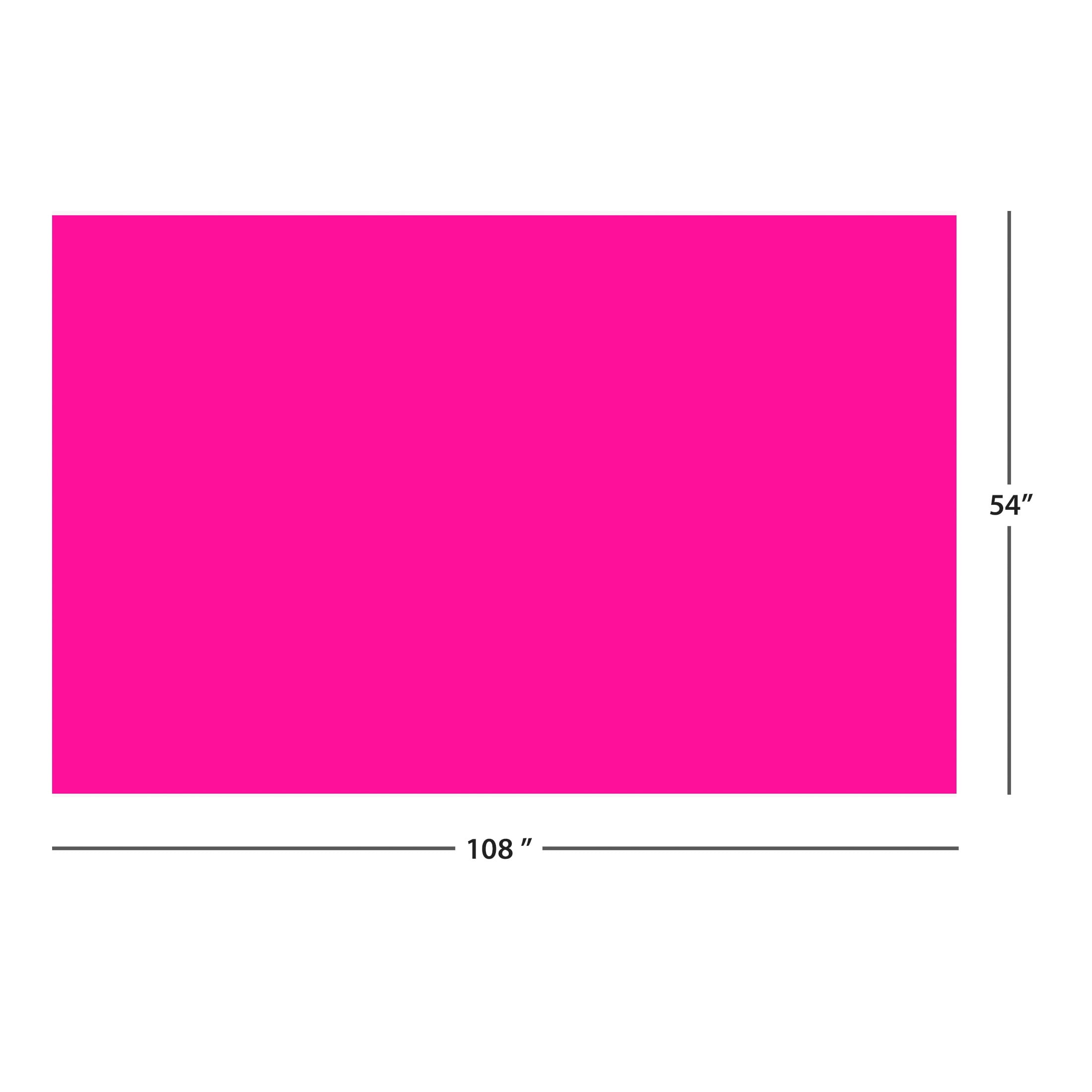 (4 pack) Way To Celebrate Plastic Rectangular Table Covers, Pink, 54 in x 108 in, 3 Count