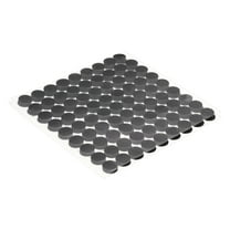 Uxcell 80set Hook and Loop Strips with Adhesive 0.4" Round Double Sided Hook and Loop Tape Nylon Self Sticky Fastener, Black