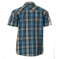 thumbnail image 2 of Gioberti Boys Casual Western Plaid Pearl Snap-on Buttons Short Sleeve Shirt, 2 of 3