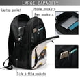 thumbnail image 4 of Balery Dachshund Sitting in Bathtub Mochila con carga USB para hombre y mujer - Mochila impermeable y antirrobo para laptop con puerto USB para viajes, trabajo, 4 of 7