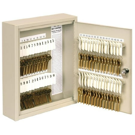 - Buddy Products Key Cabinet, 60 Hooks, Steel, 3 x 12 x 10 Inches, Putty (0160-6)