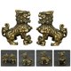 thumbnail image 3 of 2pcs Lion Statue Decor Copper Lion Adornment Home Office Desktop Ornament HOMEMAXS 13904959-MX, 3 of 6