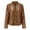 Brown, variant on Winter Warm Women Short Coat Leather Jacket Zipper Tops Overcoat Outwear Tan Wool Trench Coat Women Tall Women's Coats Oversize Wool Coat Women Seal Jacket Womens Wool Blend Coat Women Ling