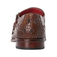 thumbnail image 5 of Jeffery West Soprano Monk Leather Shoes, Brown, 5 of 9