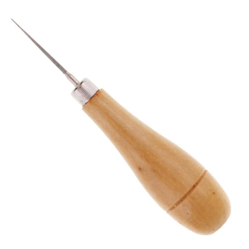 Bead Reamer Diamond Coated Tip Tool Beading Jewelry Repair With Wood Handle