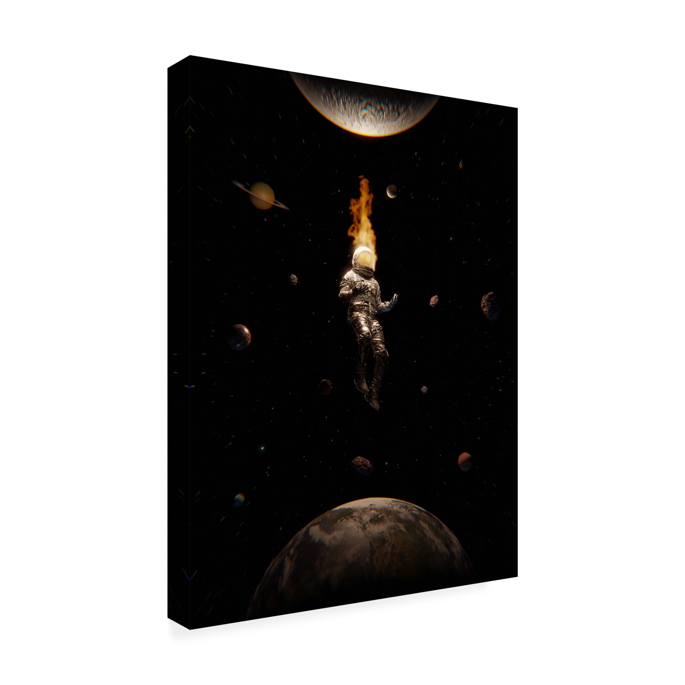 Canvas Wall Art - Francis Minoza 'Mindful' Wall Art for Living Room, Bedroom, or Office D?cor by Trademark Fine Art - 18 x 24 Inches