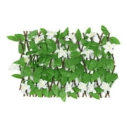 CMrtew Artificial Outdoor Plants Garden Mesh Expandable Garden Fence Artificial and Violet Garden Background Decoration Retractable Artificial Flowers Garland Home Party Decorations