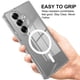 thumbnail image 3 of For Samsung Galaxy Z Fold7 5G Clear Phone Case Compatible with MagSafe TPU+Acrylic Back Cover - Clea, 3 of 5
