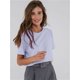 thumbnail image 3 of Camiseta de verano 100 % algodón para mujer de Bornladies, básica, moderna, lisa, de manga corta, holgada, 230 g/㎡, 3 of 5