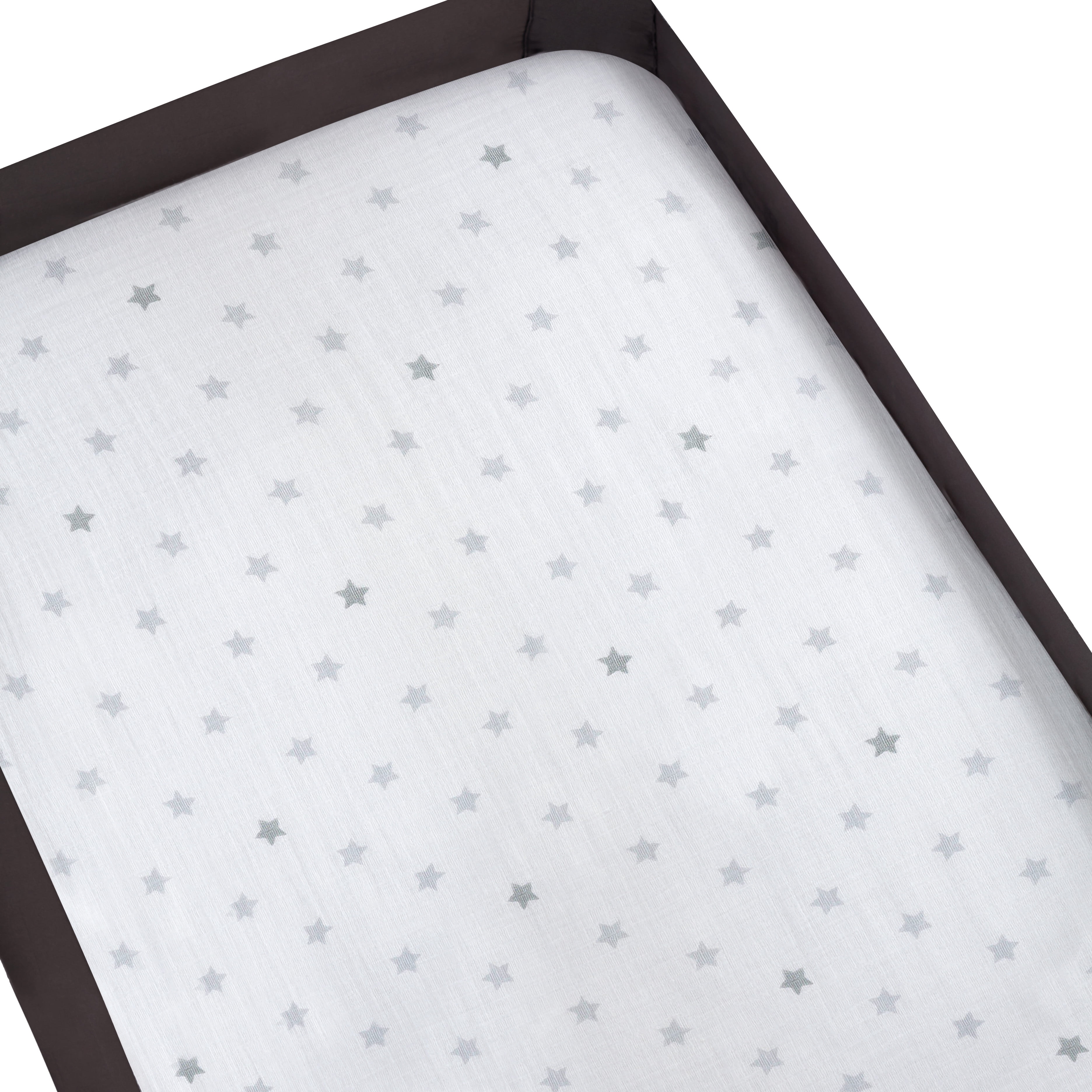 aden + anais essentials, fitted playard sheet, dove