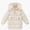 White, variant on Girls Quilted Jacket Long Sleeve Winter Warm Thicken Puffer Jacket with Hooded Mid Length Down Coat White Size 9