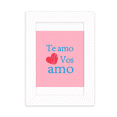 thumbnail image 1 of Latin I Love You Simple Text Casual Desktop Photo Frame Picture Display Decoration Art Painting, 1 of 3
