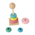 thumbnail image 1 of Wooden Stacker Toy, Pine Wooden  Baby Toy Colorful  For Infants For Kindergarten, 1 of 8