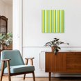 thumbnail image 3 of Framed Canvas Wall Art for Living Room Lemon Yellow Green Stripes Wall Decor, Vertical Striped Aesthetic Paintings for Bedroom Office Kitchen Bathroom, Ready to Hang Artwork Wall Pictures 8x8 Inch, 3 of 9