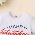 thumbnail image 4 of Icvfdpl Baby Boys Clothes Set Independence Day Boy Short Sleeve T Shirt Color Block Shorts Set Summer Cute Streetwear 3-4 Years, 4 of 8