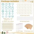 thumbnail image 5 of Polymer Clay Earring Cutters Set, 24 Shapes Plastic Molds & 160 Earring Accessories Set for DIY Jewelry Making, Christmas Birthday Gifts, 5 of 6
