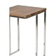 thumbnail image 4 of Mesa auxiliar Benzara Zen de 59 cm con tapa de nogal y marco cromado, 4 of 6