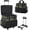 Armygreen, variant on Rolling Cleaning Caddy Bag with Detachable Trolley, Large Cleaning Supplies Organizer with Wheels, Multi Pocket Cleaning Cart with Adjustable Shoulder Strap for Housekeepers & Home, SkyBlue