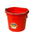 thumbnail image 1 of Cubo de alimento para animales Little Giant con parte trasera plana, 19 L, rojo, 1 of 1